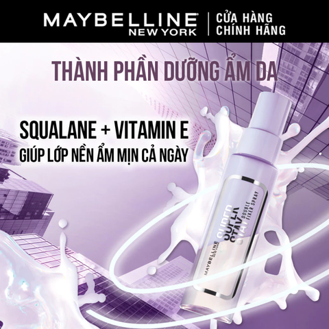 Xịt Khóa Nền Dưỡng Ẩm Maybelline Newyork Superstay Double Fixer Spray 55ml