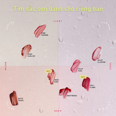 Son Bóng Pha Lê 3CE Misty Lip Bare 4.6g