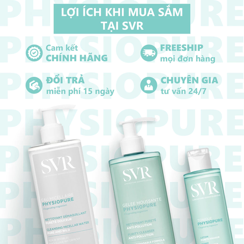 Nước Cân Bằng Làm Sạch Sâu Cho Da Mặt Nhạy Cảm SVR Physiopure Tonique 200ml