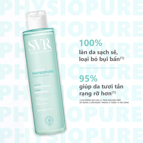 Nước Cân Bằng Làm Sạch Sâu Cho Da Mặt Nhạy Cảm SVR Physiopure Tonique 200ml