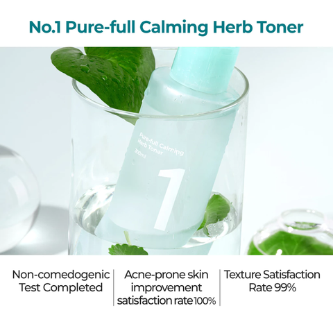 Toner Thảo Mộc Numbuzin No.1 Pure-full Calming Herb Toner Làm Dịu Da 300ml
