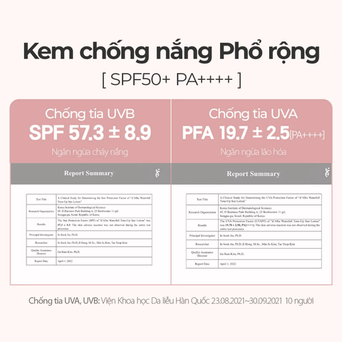 Kem Chống Nắng Nâng Tông Da D'Alba Waterfull Tone-Up Sun Cream 50ml