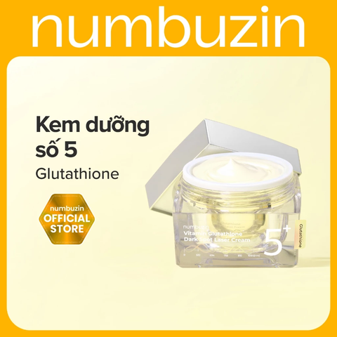 Kem Dưỡng Trắng Sáng Da Numbuzin No.5 Vitamin Glutathione Dark Spot Laser Cream 50ml