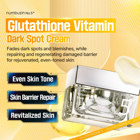 Kem Dưỡng Trắng Sáng Da Numbuzin No.5 Vitamin Glutathione Dark Spot Laser Cream 50ml