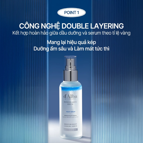 Serum Dạng Xịt Cấp Ẩm Làm Mát Da D'Alba Refresh Aqua Serum 100ml