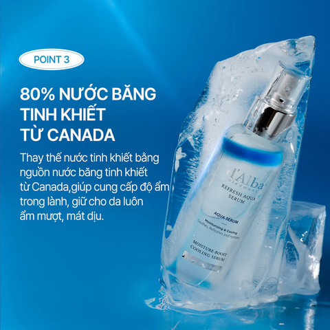 Serum Dạng Xịt Cấp Ẩm Làm Mát Da D'Alba Refresh Aqua Serum 100ml