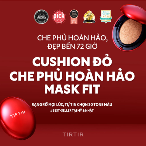 Phấn Nước Tirtir Che Phủ Hoàn Hảo Hiệu Ứng Semi Matte Mask Fit Red Cushion 4.5g
