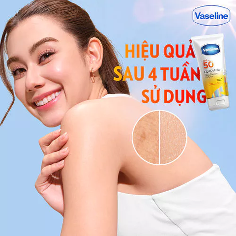 Serum Chống Nắng Dưỡng Thể Hương Tươi Mát Vaseline Glow Defense SPF50+ PA++++ 260ml