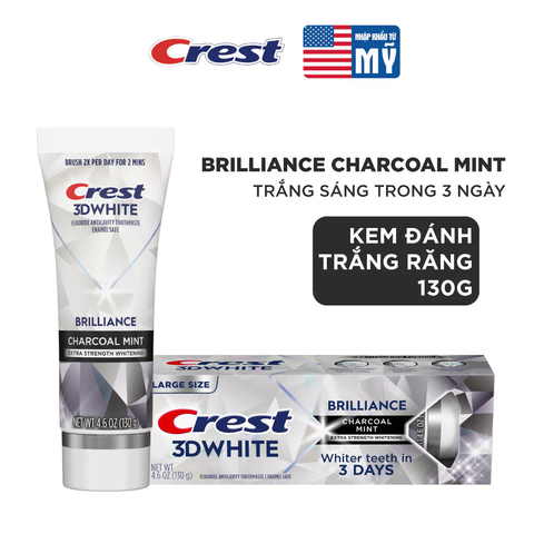 Kem Đánh Trắng Răng Crest 3D White Brilliance 130g