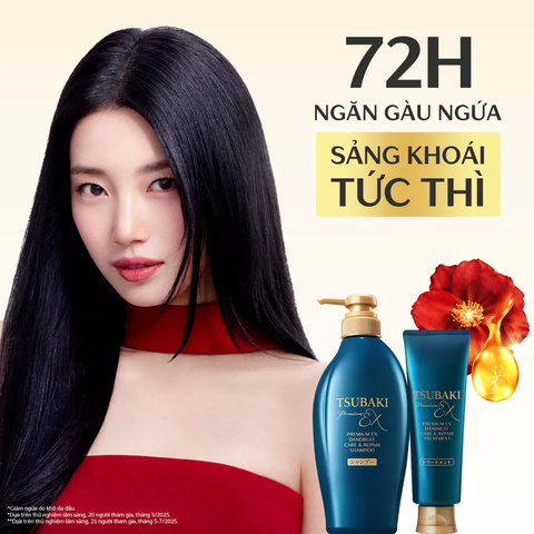 Dầu Gội Phục Hồi & Ngăn Ngừa Gàu Tsubaki Premium Ex Dandruff Care & Repair Shampoo 450ml