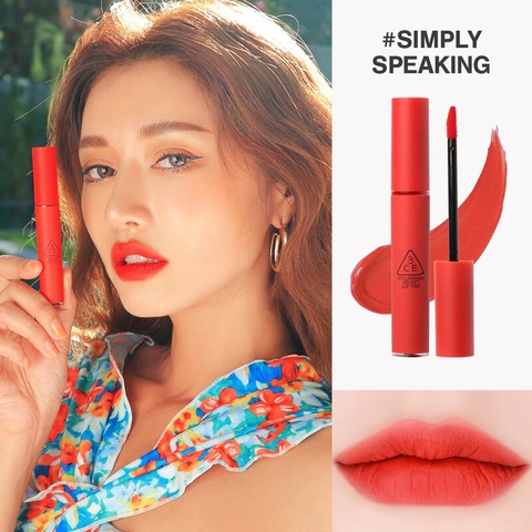 Son Kem Lì 3CE Mịn Màng Như Nhung Velvet Lip Tint 4g