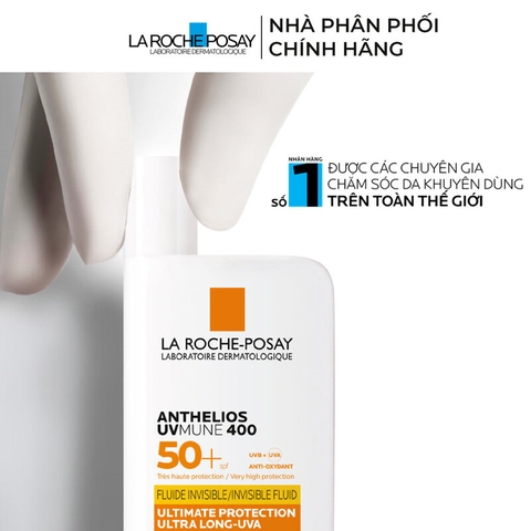 Sữa Chống Nắng La Roche-Posay Mỏng Nhẹ Bảo Vệ Da Tối Ưu Anthelios UVMune 400 SPF50+ 50ml