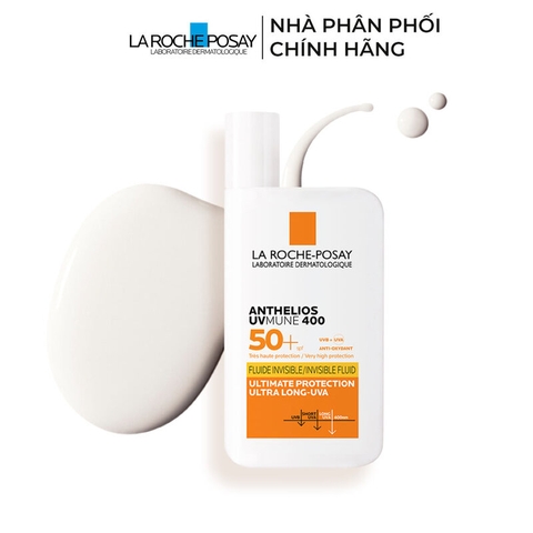 Sữa Chống Nắng La Roche-Posay Mỏng Nhẹ Bảo Vệ Da Tối Ưu Anthelios UVMune 400 SPF50+ 50ml