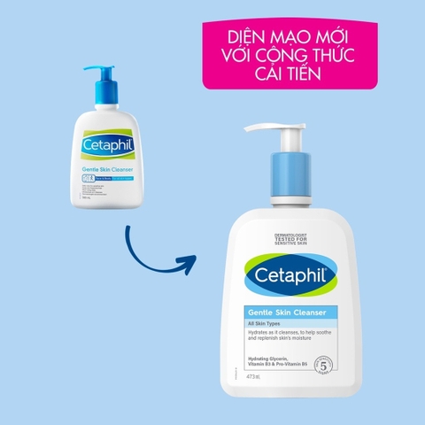 Sữa Rửa Mặt Cetaphil Dịu Lành Cho Da Nhạy Cảm (Mới) - Không Bọt