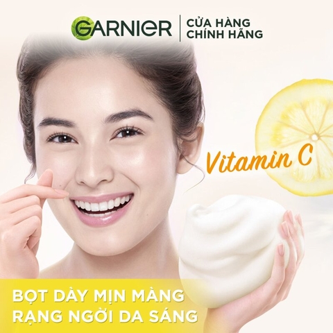 Sữa Rửa Mặt Dạng Bọt Garnier Light Complete Speed Brightening Whip Foam