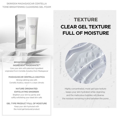 Sữa Rửa Mặt Skin1004 Madagascar Centella Rau Má Dưỡng Sáng Da 125ml