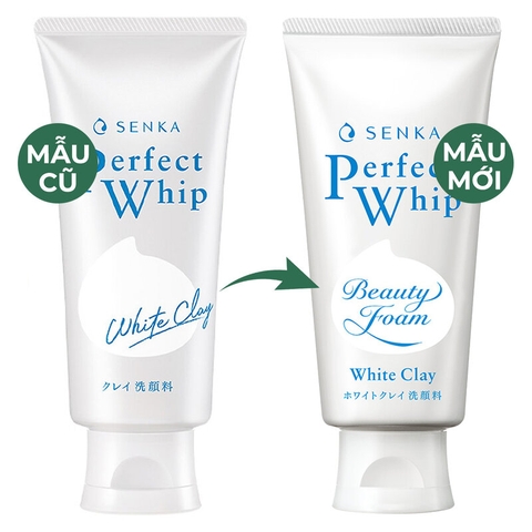 Sữa Rửa Mặt Senka Perfect White Clay Đất Sét Trắng Làm Đều Màu Da 120g