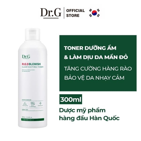 Nước Cân Bằng Dr.G R.E.D Blemish Clear Soothing Toner Giúp Dưỡng Ẩm Và Làm Dịu Da Mẩn Đỏ
