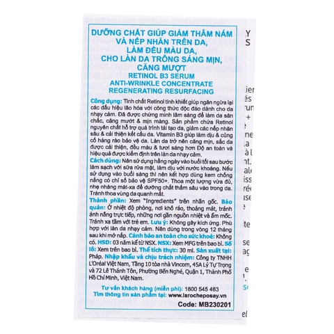 Serum La Roche-Posay Giúp Giảm Thâm Nám, Làm Đều Màu Da 30ml