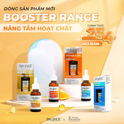 Tinh Chất Balance Active Formula Dưỡng Ẩm 2% Hyaluronic + 3% Ceramides Double Booster 30ml