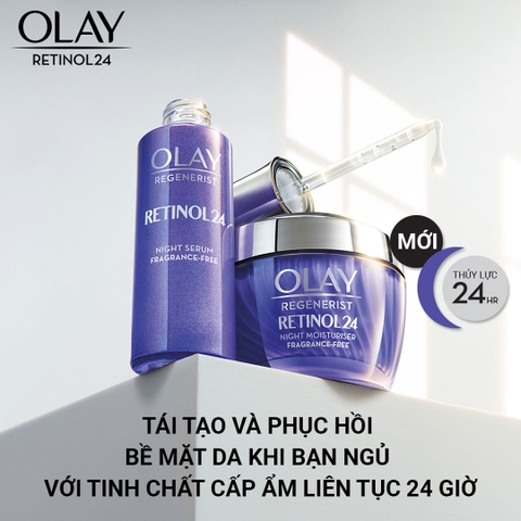 Serum Olay Retinol24 Ngừa Lão Hóa, Tái Tạo Da Ban Đêm 30ml