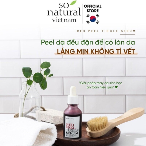 Serum So'Natural Red Peel Tingle Serum Làm Giảm Mụn, Tái Tạo Làn Da 35ml