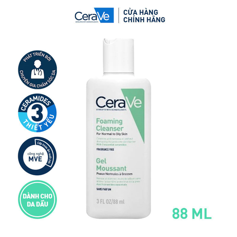 Sữa Rửa Mặt CeraVe  Giúp Làm Sạch Và Cấp Ẩm Dành Cho Các Loại Da