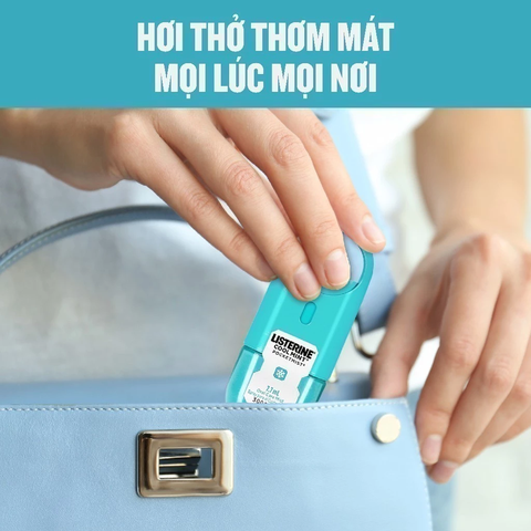 Xịt Thơm Miệng Listerine Cool Mint Pocketmist Làm Hơi Thở Thơm Mát 7.7ml