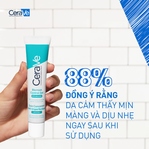 Gel Giảm Mụn Không Khô Da CeraVe Blemish Control Gel 40ml