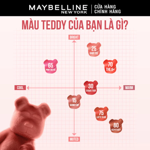 Son Kem Bông Maybelline Superstay Teddy Tint Bền Màu 5ml