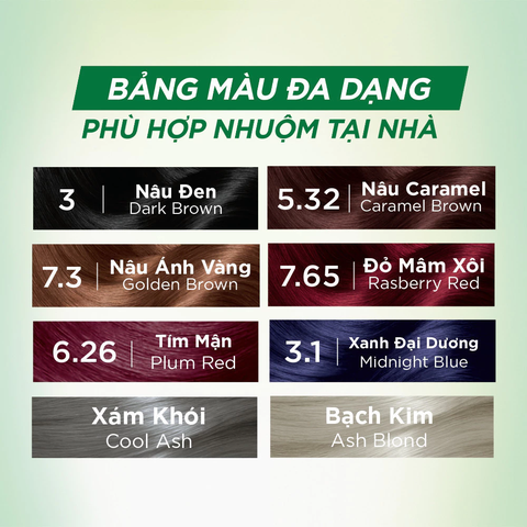 Kem Nhuộm Tóc Garnier Color Naturals Crème Riche 30g