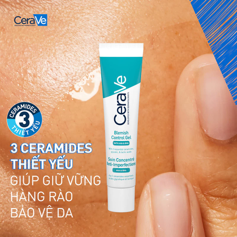 Gel Giảm Mụn Không Khô Da CeraVe Blemish Control Gel 40ml