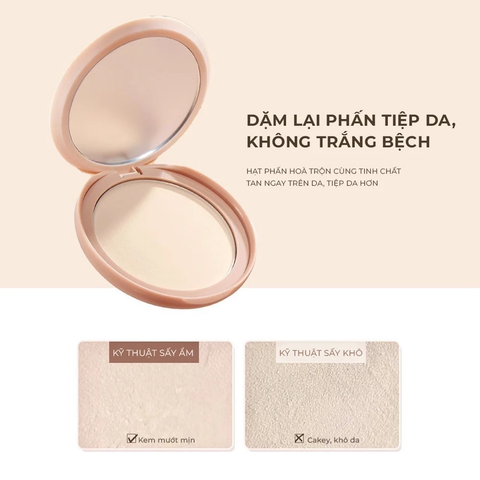 Phấn Nén Judydoll Soft & Velvet Matte Che Phủ Và Kiềm Dầu 8g