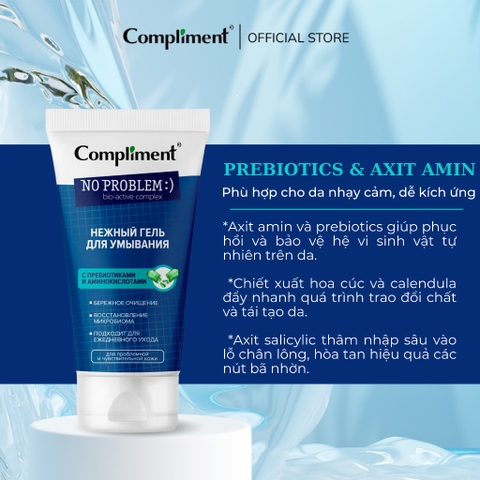 Sữa Rửa Mặt Giảm Mụn Compliment No Problem 200ml