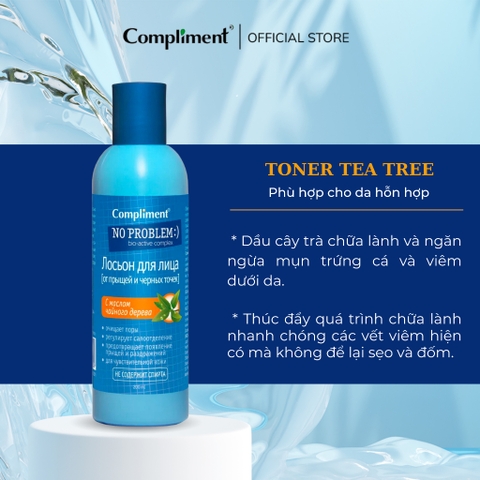 Nước Hoa Hồng Compliment No Problem Cấp Ẩm, Kiềm Dầu, Mờ Thâm 200ml