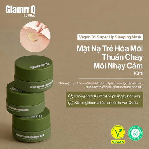 Mặt Nạ Ngủ Môi Glamrr Q Hỗ Trợ Làm Trẻ Hóa 10ml