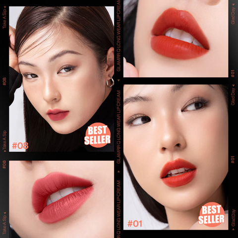 Son Kem Lì Glamrr Q Long Wear Lip Cream 5g