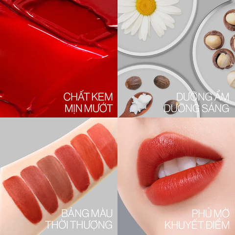 Son Kem Lì Glamrr Q Long Wear Lip Cream 5g