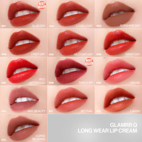 Son Kem Lì Glamrr Q Long Wear Lip Cream 5g