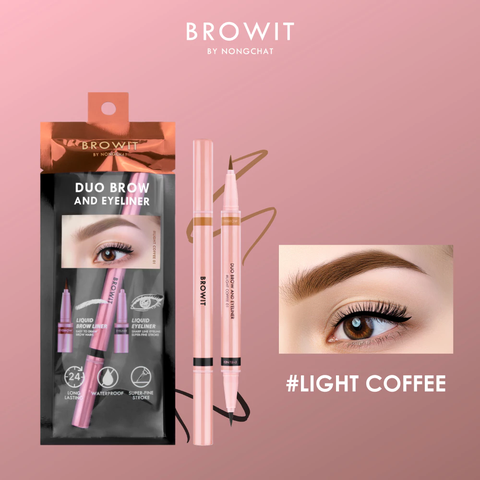 Bút Trang Điểm Mắt Và Mày Browit Duo Brow And Eyeliner 3 Colors 0.35ml+0.2ml
