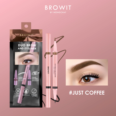 Bút Trang Điểm Mắt Và Mày Browit Duo Brow And Eyeliner 3 Colors 0.35ml+0.2ml