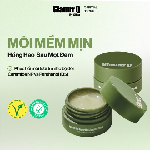 Mặt Nạ Ngủ Môi Glamrr Q Hỗ Trợ Làm Trẻ Hóa 10ml