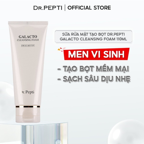 Sữa Rửa Mặt Tạo Bọt Dr.Pepti Galacto Cleansing Foam 110ml