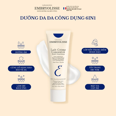 Kem Siêu Dưỡng Ẩm Embryolisse Hỗ Trợ Phục Hồi Da