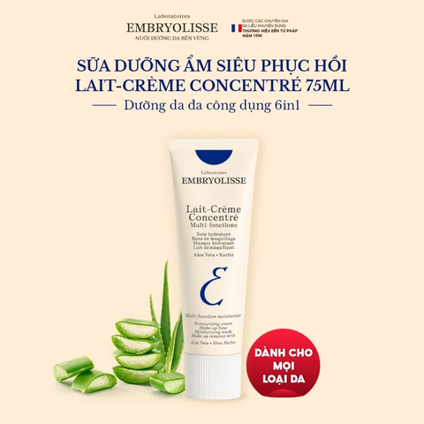 Kem Siêu Dưỡng Ẩm Embryolisse Hỗ Trợ Phục Hồi Da