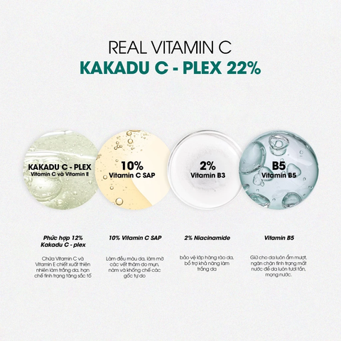 Serum Dưỡng Trắng Mờ Thâm 460x Vitamin C Sinh Học Kakadu 22% Neogen Dermalogy 32g