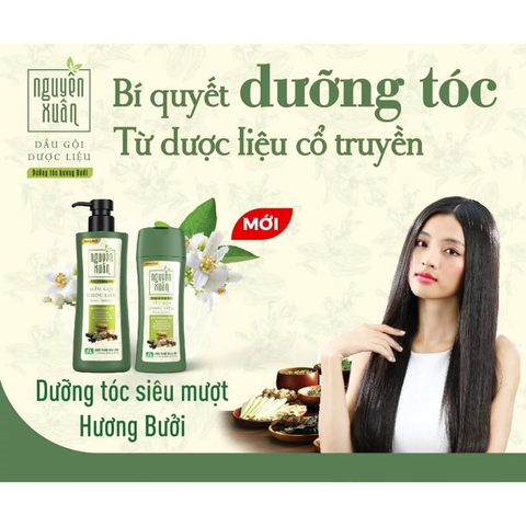 Dầu Gội Dược Liệu Nguyên Xuân Dưỡng Tóc Hương Bưởi