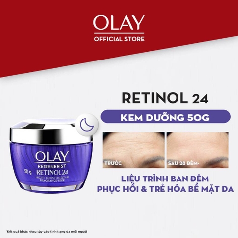 Kem Dưỡng Olay Chiết Xuất Retinol24 Ngừa Lão Hóa Ban Đêm 50g