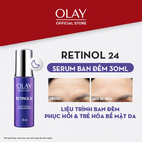 Serum Olay Retinol24 Ngừa Lão Hóa, Tái Tạo Da Ban Đêm 30ml