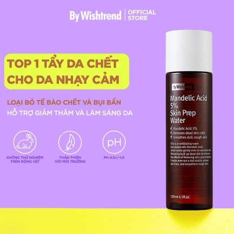 Nước Hoa Hồng By Wishtrend Tẩy Tế Bào Chết 120ml